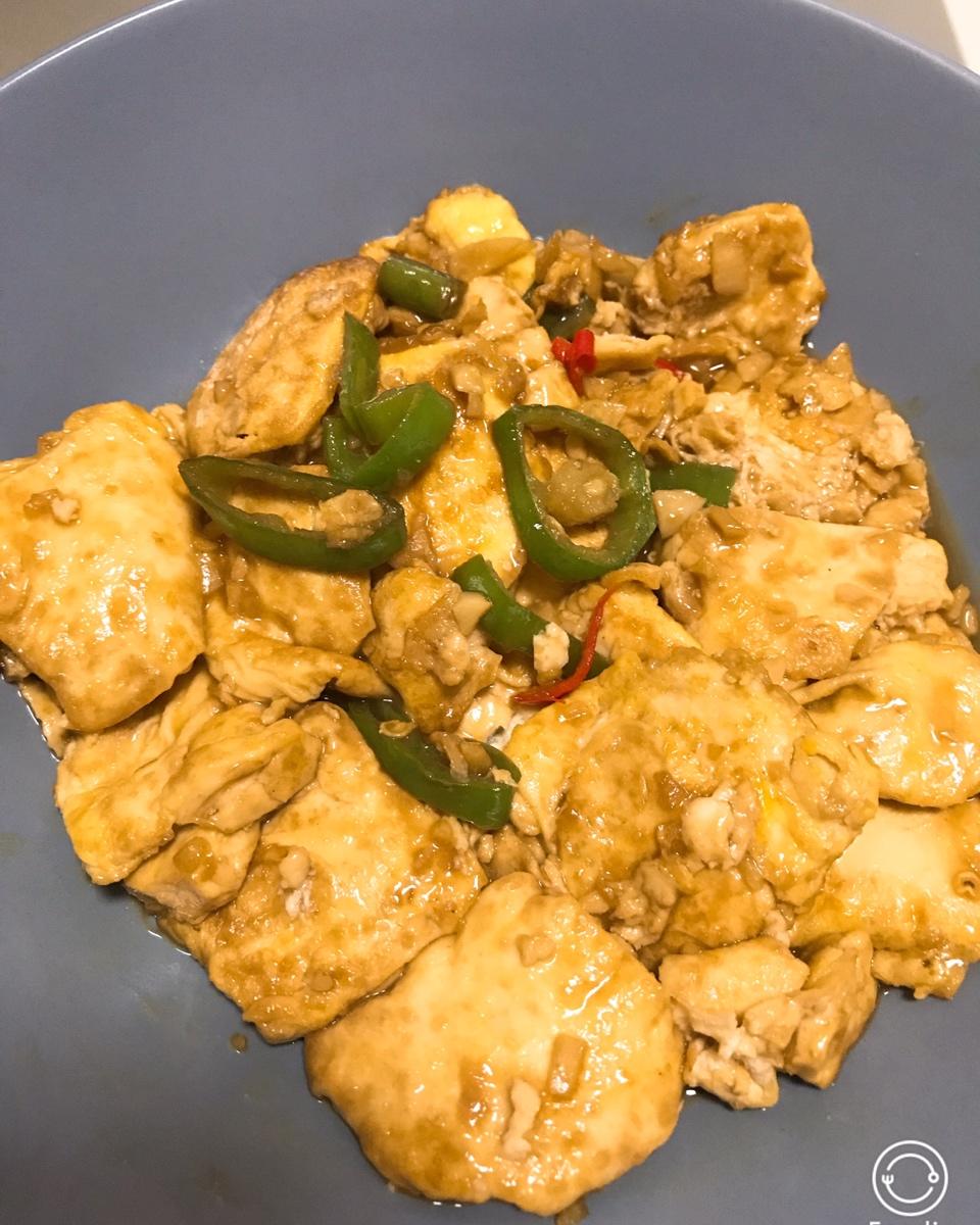 焖煎豆腐