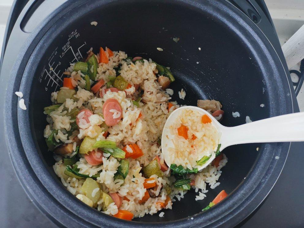 最简便的咸肉菜饭(电饭锅做)