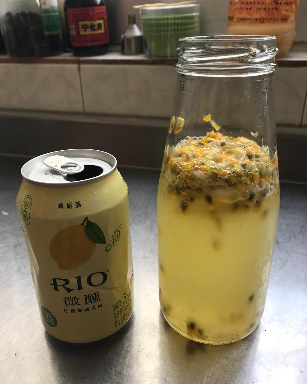 青柠/青桔百香果气泡水/夏日必备