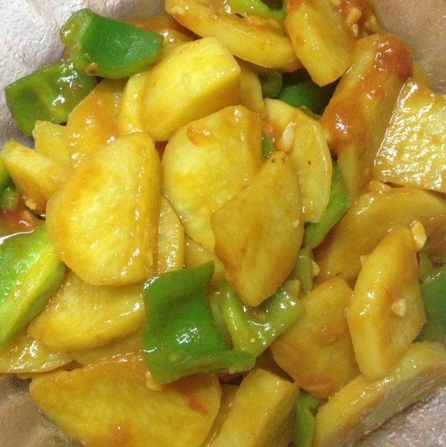 青椒番茄土豆片