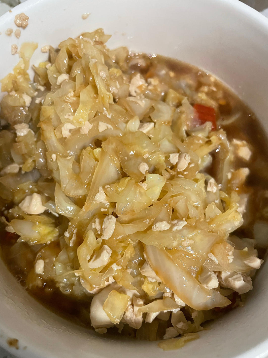 消耗咸鸭蛋白❤️咸鸭蛋白炒包菜