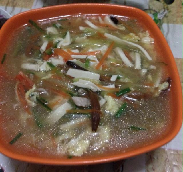 七彩干贝汤的做法