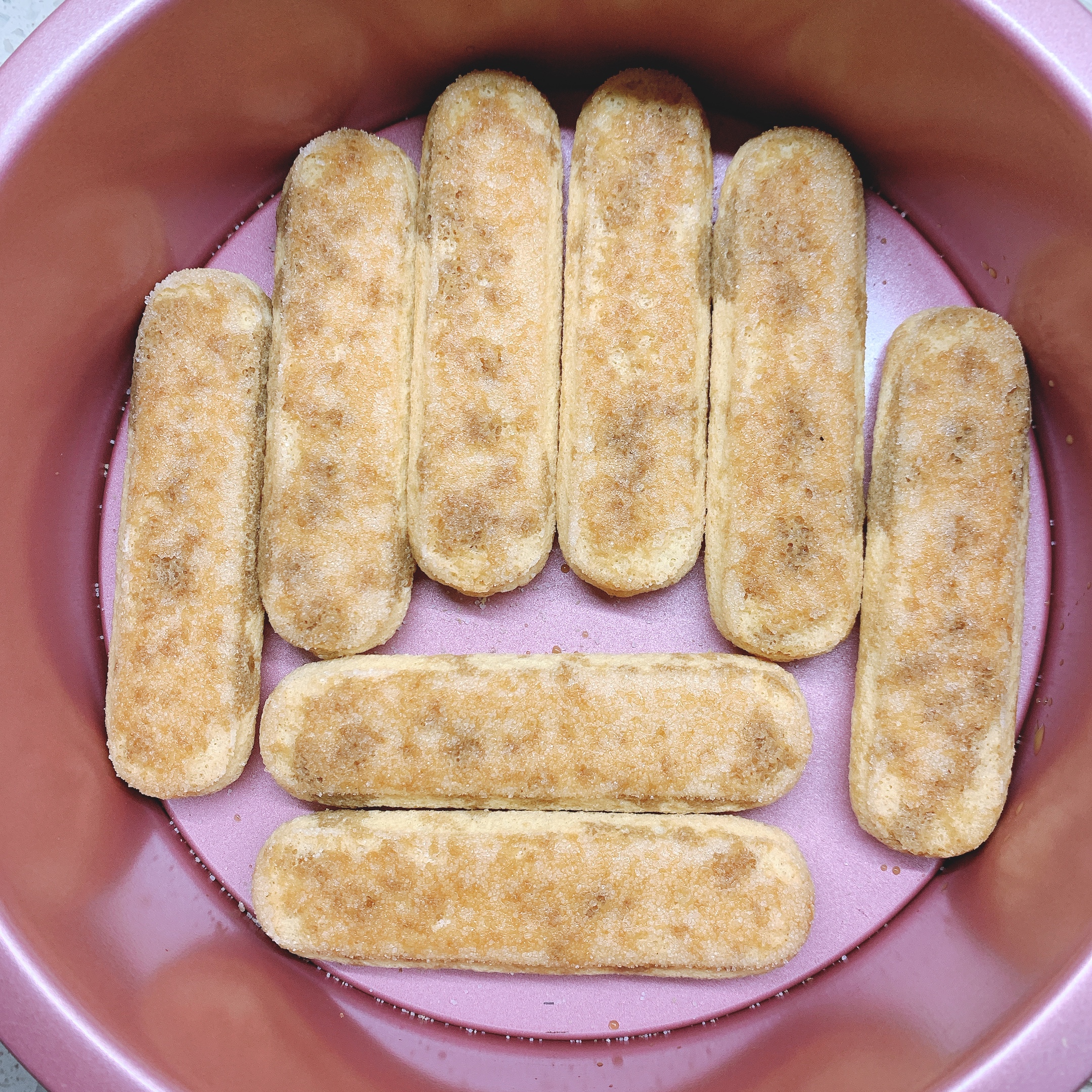 8寸提拉米苏（奶油奶酪🧀️代替马斯卡彭）手指饼打底的做法 步骤19