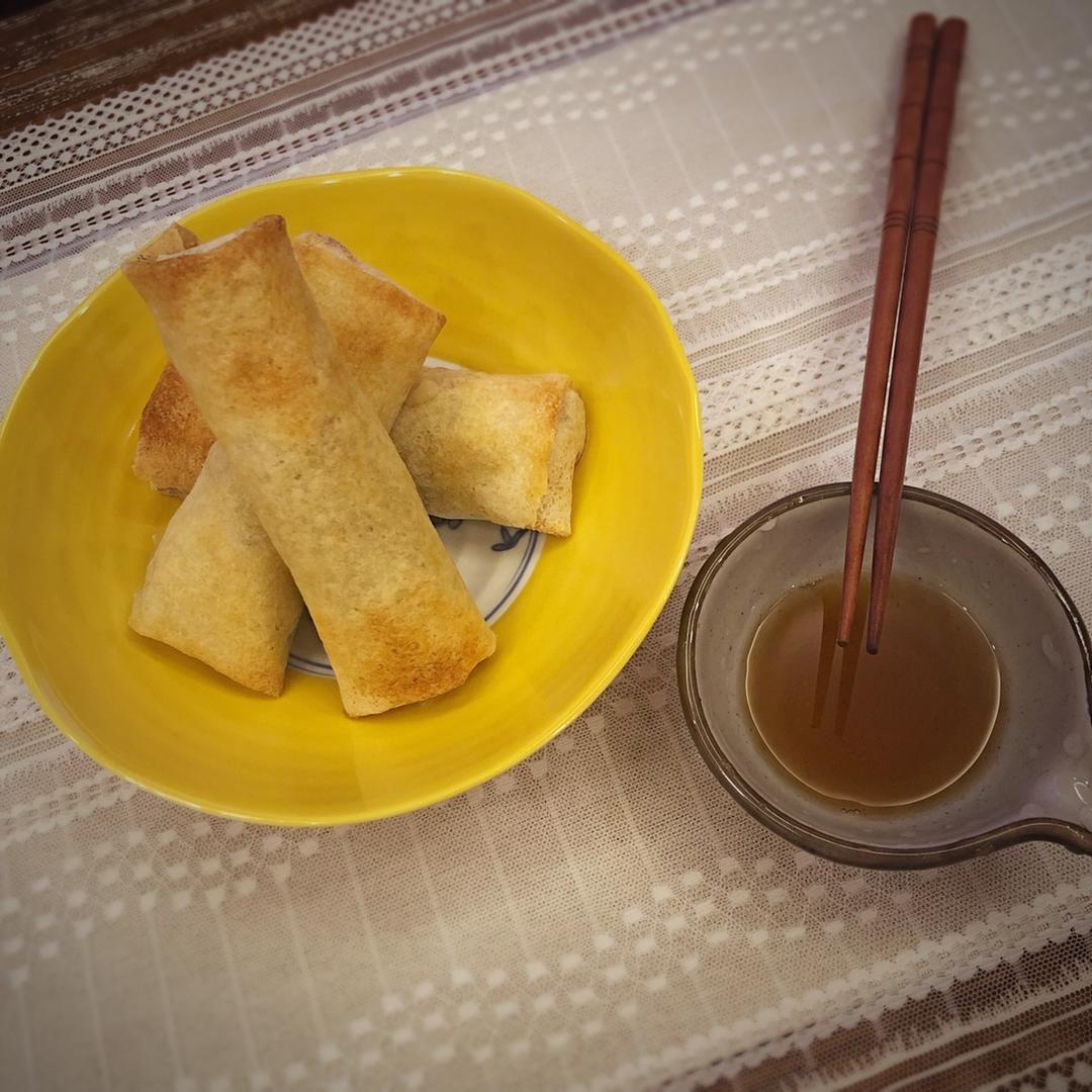 黄芽菜肉丝春卷