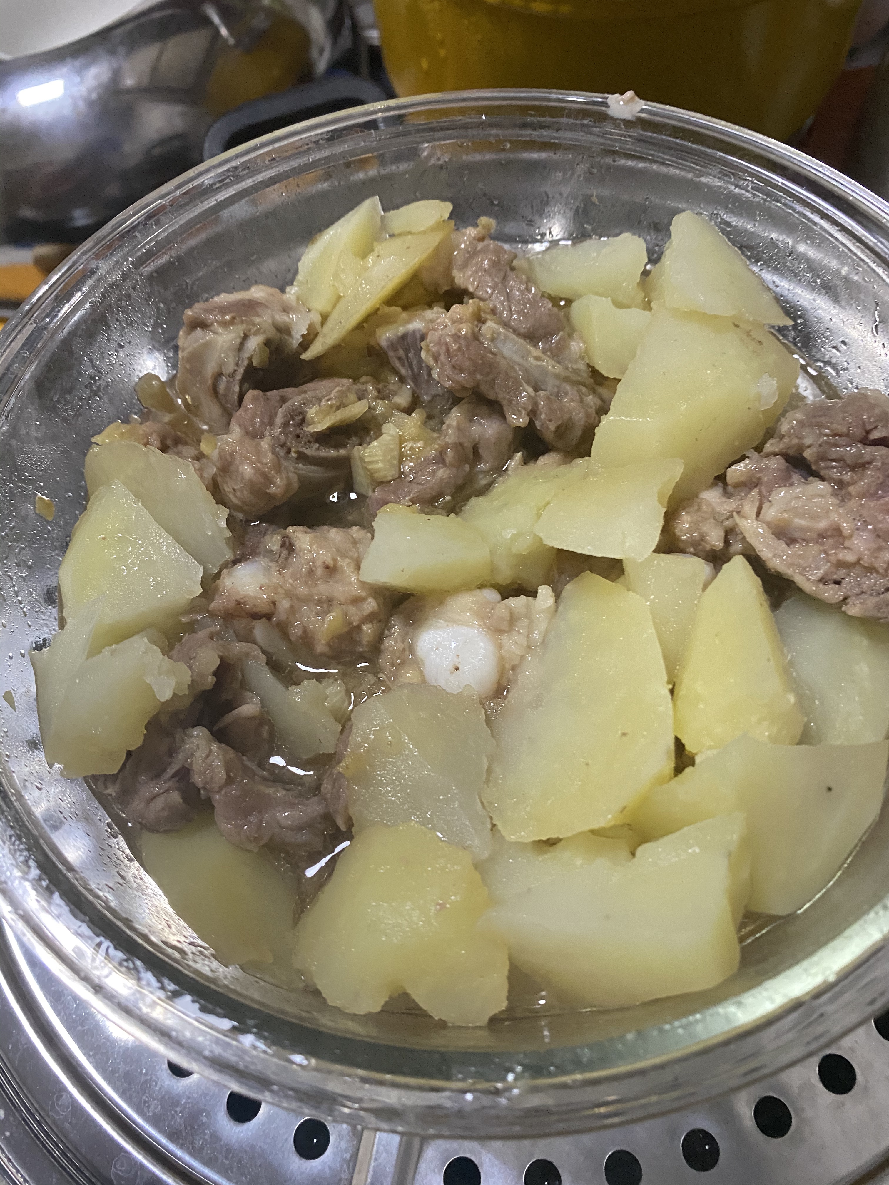 清蒸土豆排骨的做法