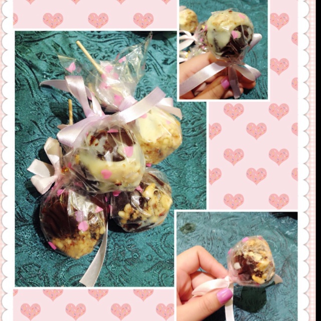 棒棒糖蛋糕 cake pops 做法