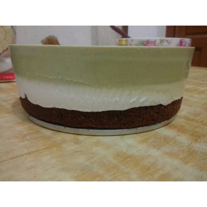 抹茶可可三色慕斯