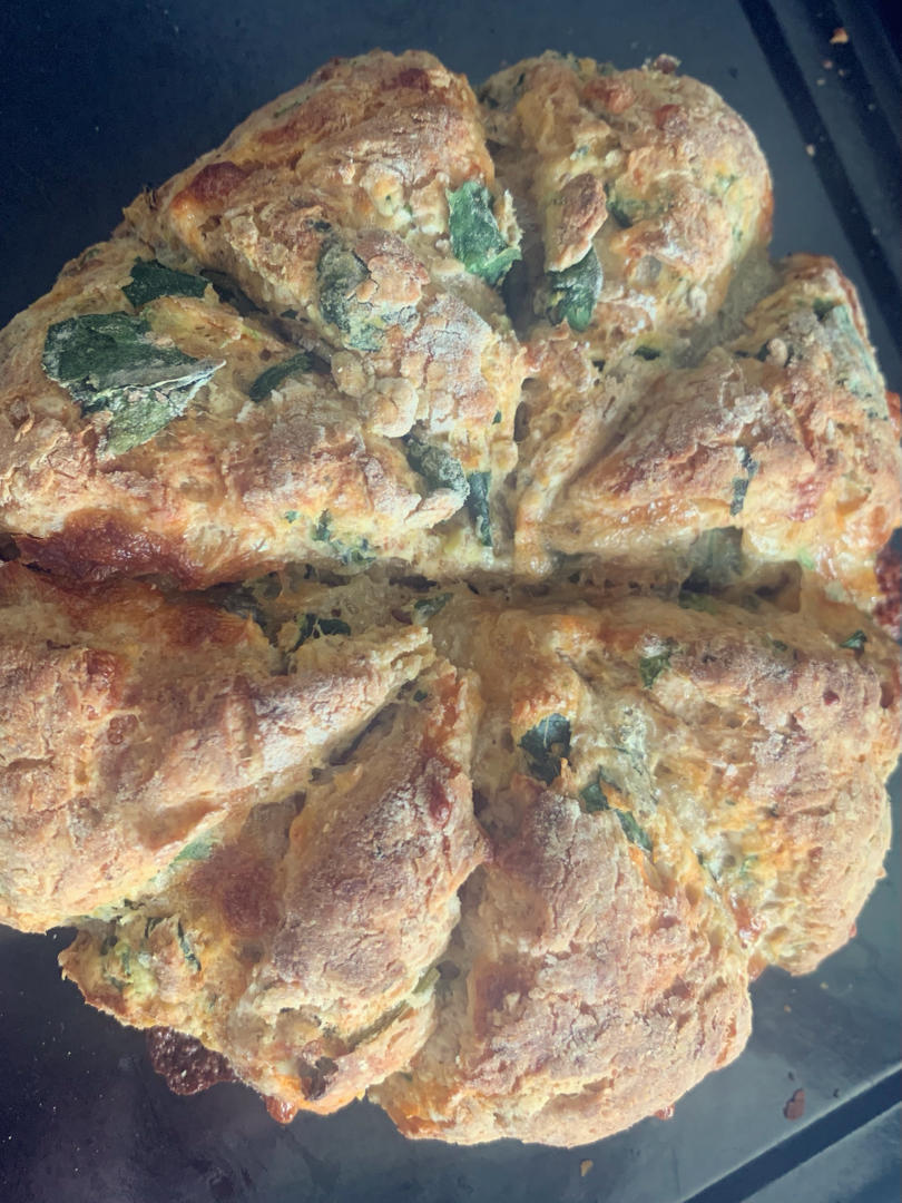 菠菜南瓜奶酪丹波面包丨健康·烘焙