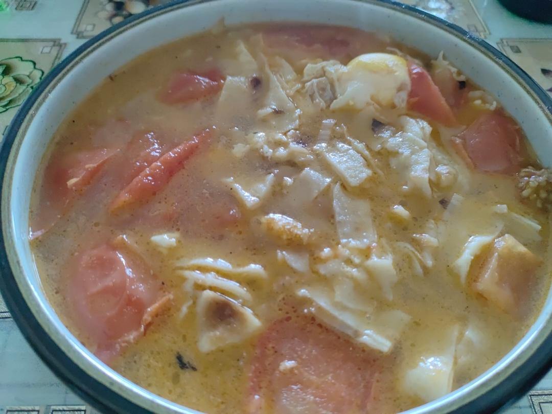西红柿鸡蛋烩饼