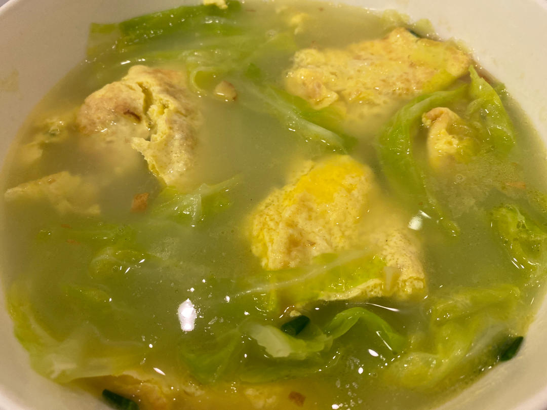 快手汤｜青菜鸡蛋汤