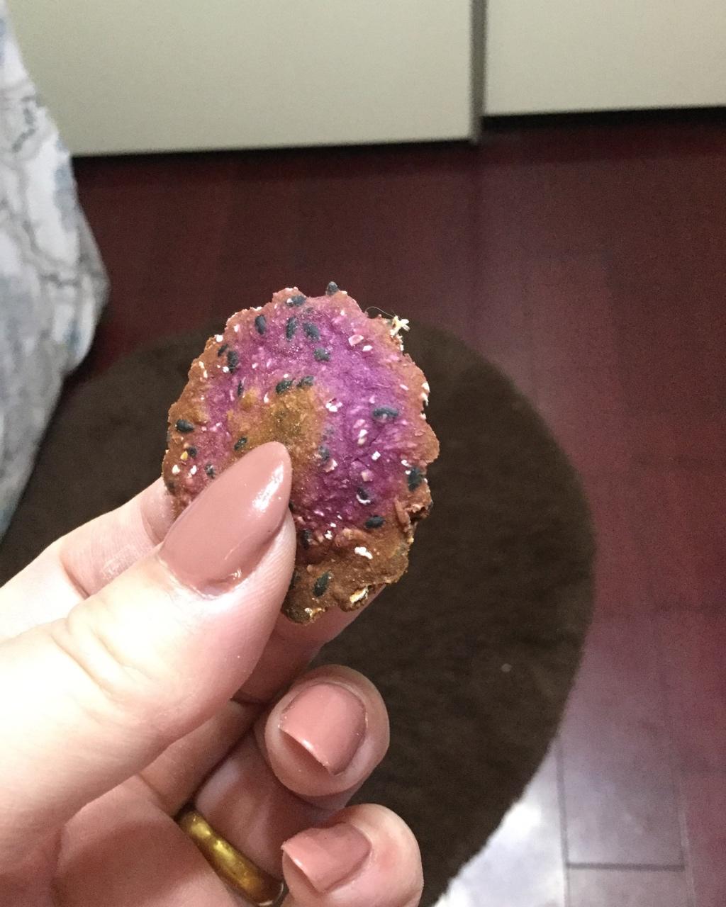 无油无糖的紫薯燕麦饼干