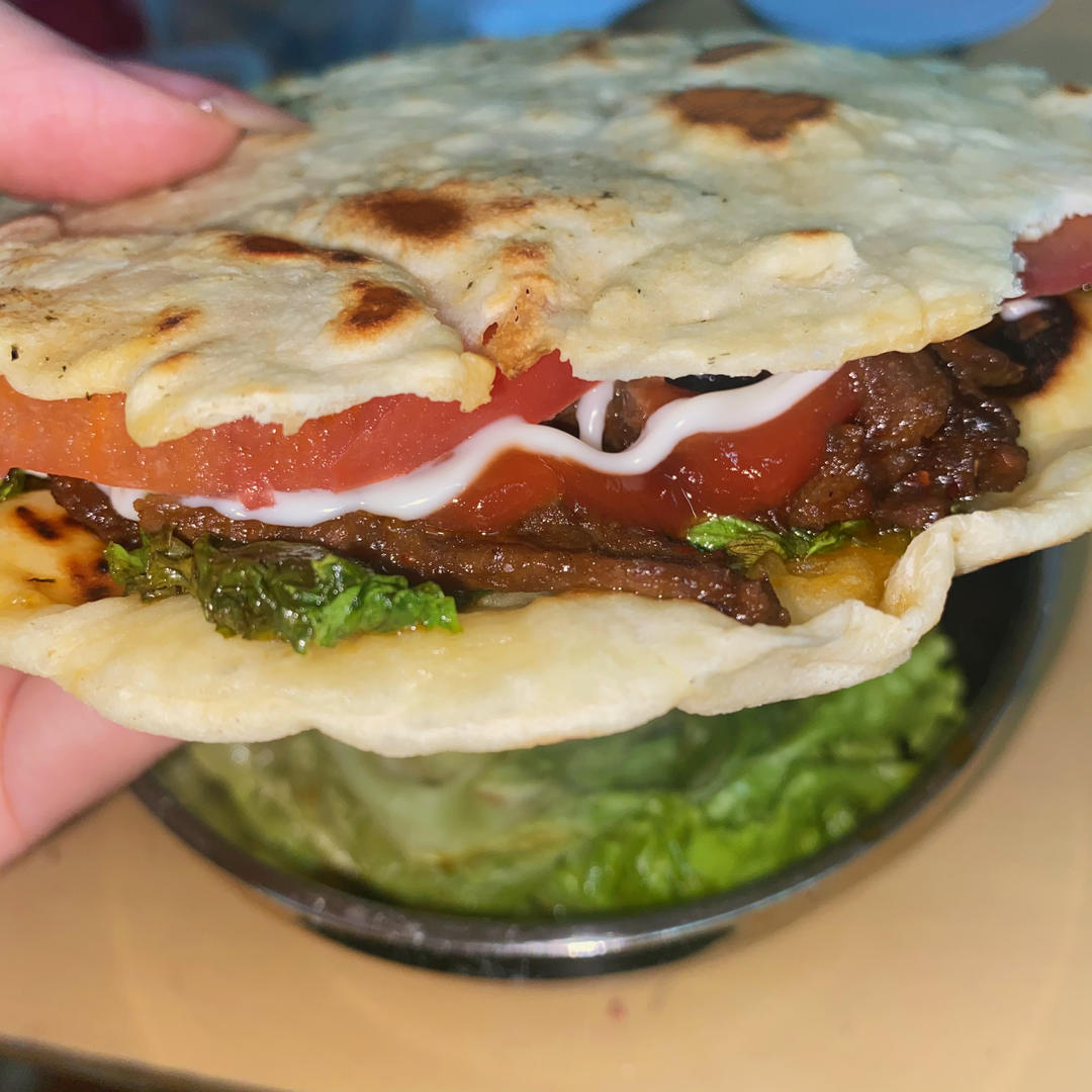 墨西哥风味牛肉夹饼