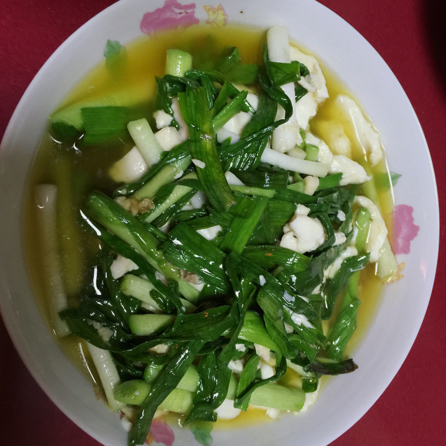 大蒜炒豆腐