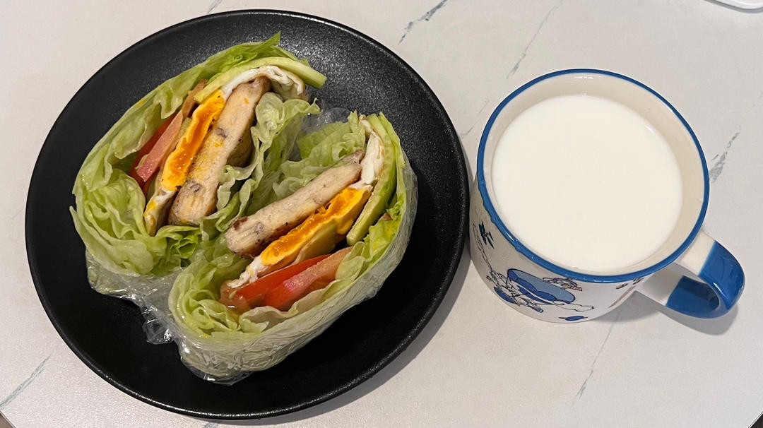 蔬菜三明治#关晓彤版减肥餐