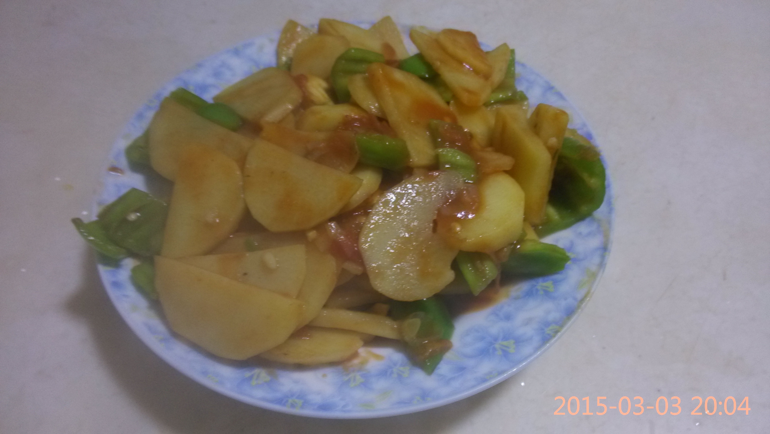 青椒番茄土豆片