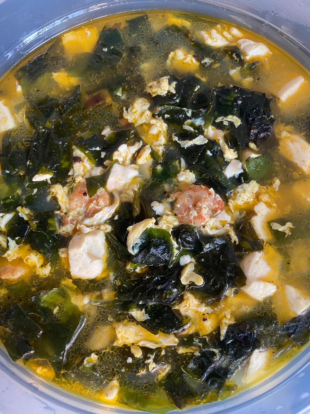 孩子增高汤 | 虾仁豆腐裙带菜汤