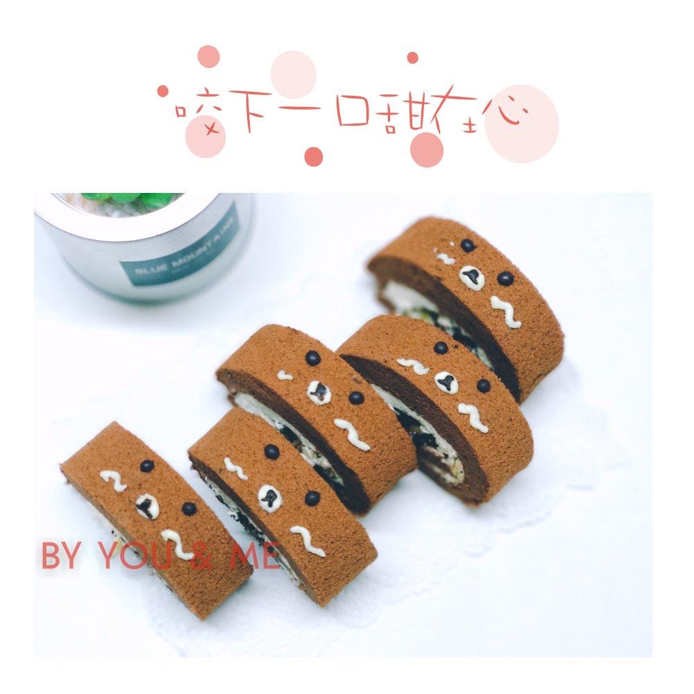 超浓郁卷不裂的巧克力蛋糕卷