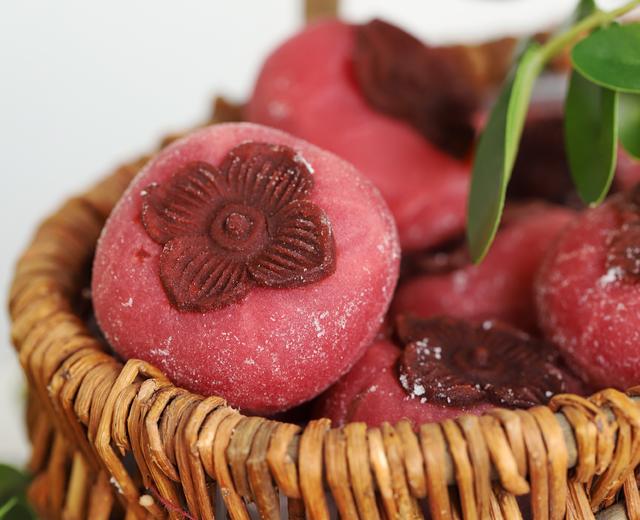 柿柿如意月饼(榴莲流心馅+奶黄馅)的做法