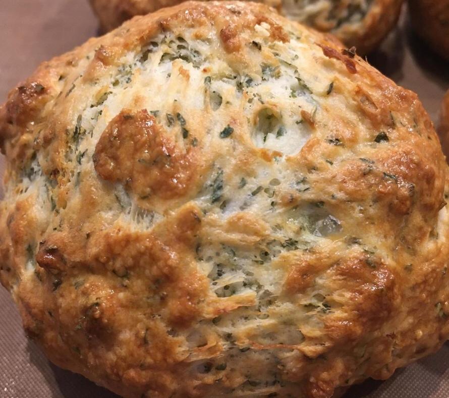 无油快手全麦椒盐香葱咸味司康｜#Healthysnacks#