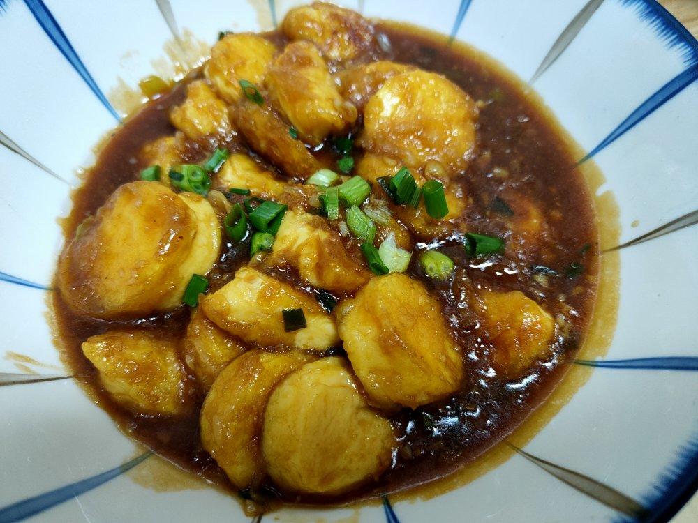 酱汁日本豆腐，炒鸡下饭
