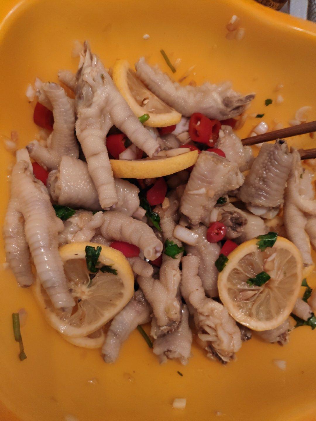 柠檬凤爪--夏日清新菜