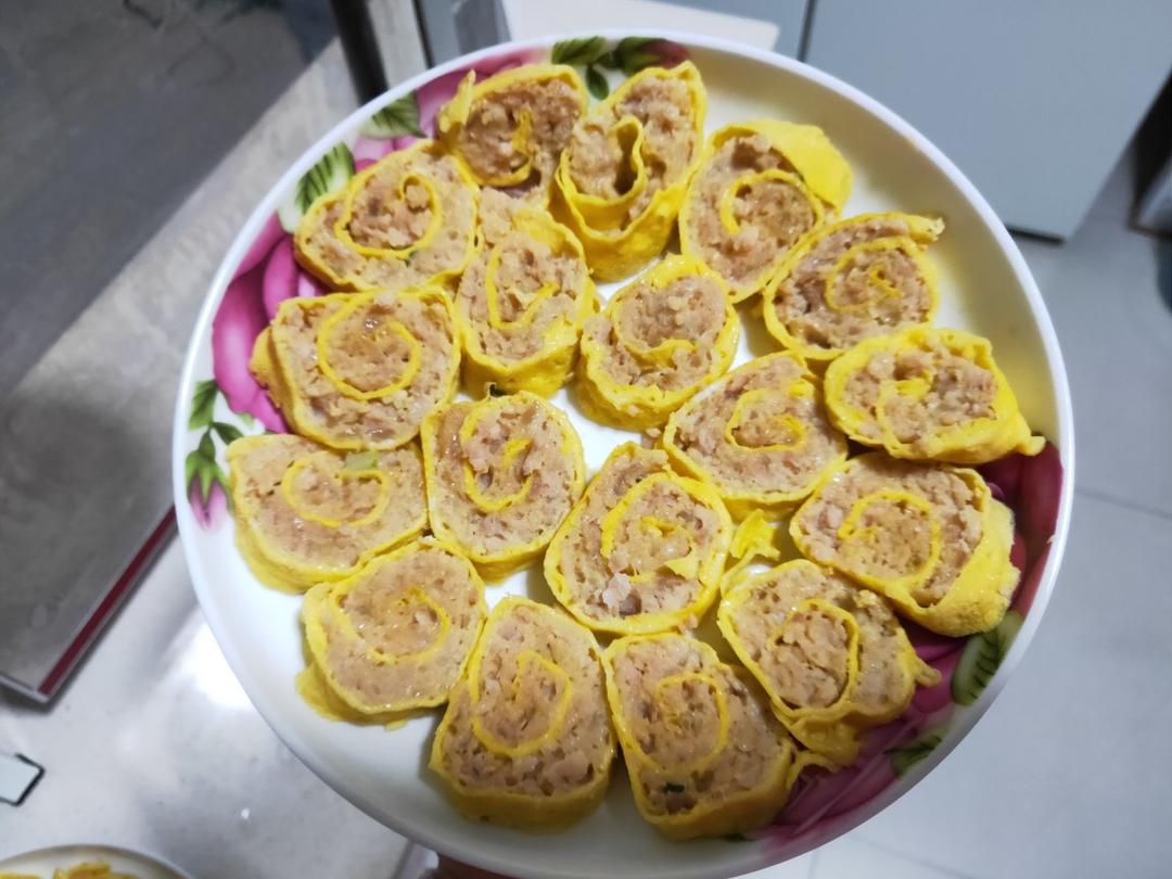 卷儿童肉蛋卷婴幼儿鸡蛋肉卷一岁以上宝宝辅食卷尖蒸鸡蛋皮卷肉午餐肉