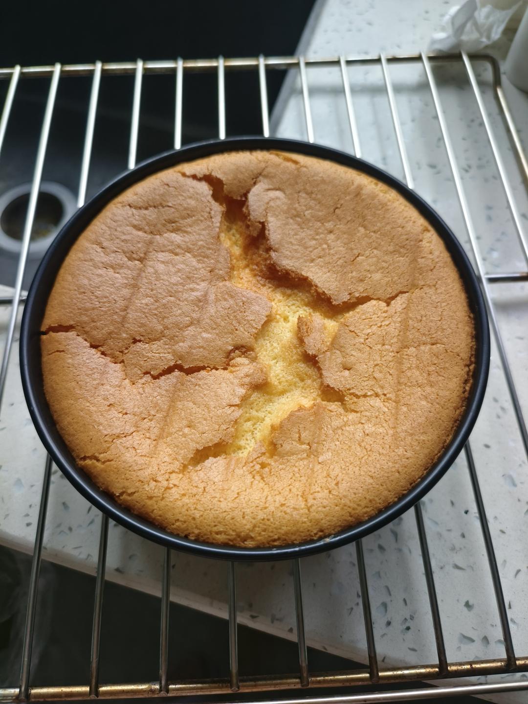 6寸原味戚风蛋糕