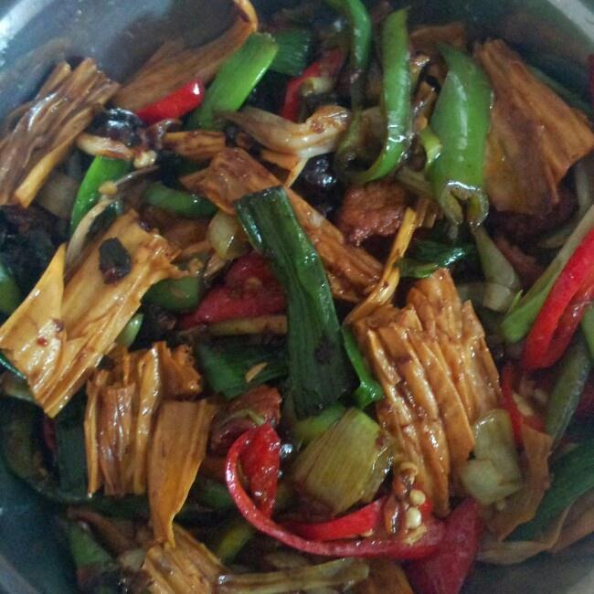 腐竹豆豉炒肉，的做法