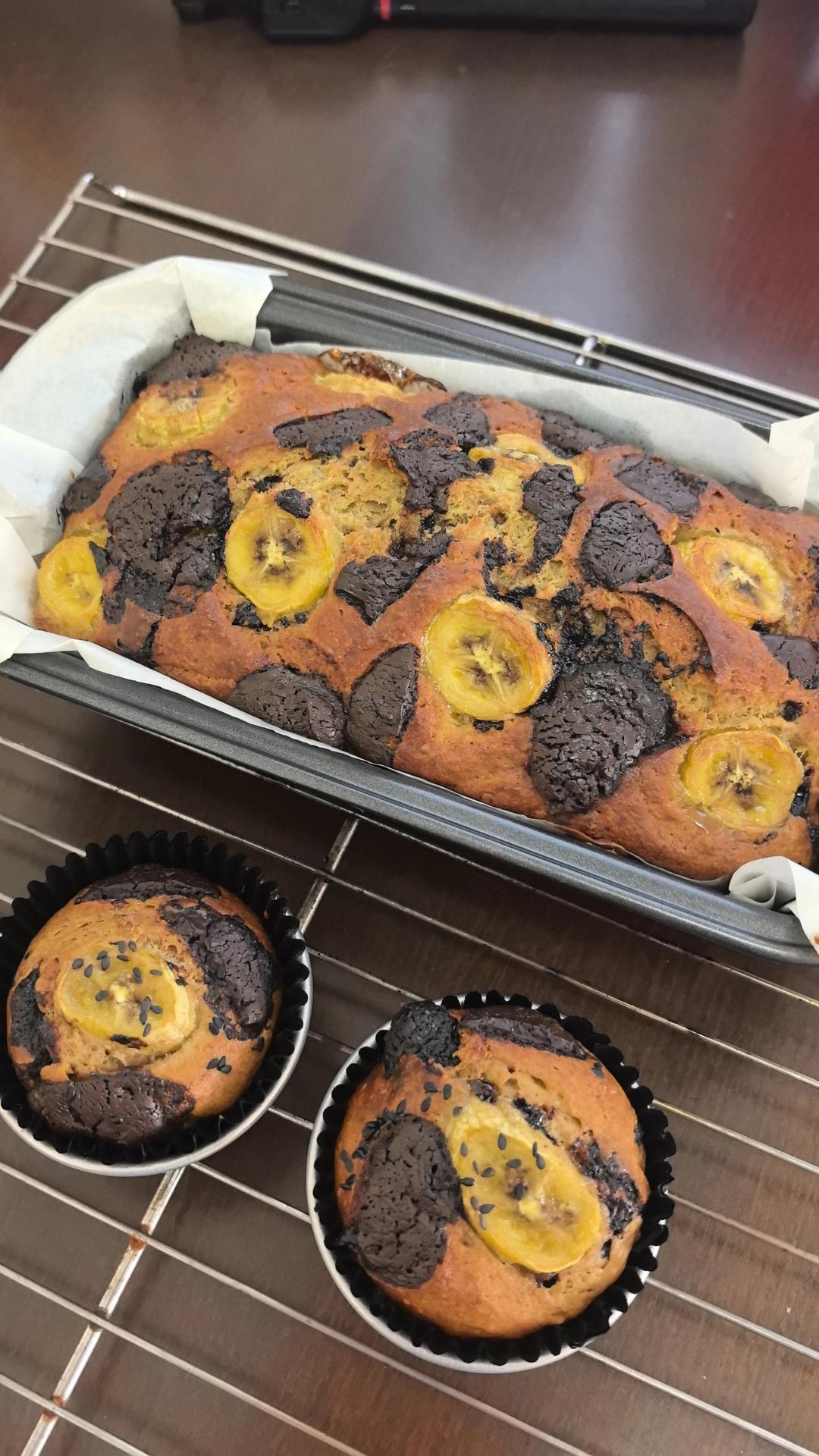 巧克力香蕉磅蛋糕