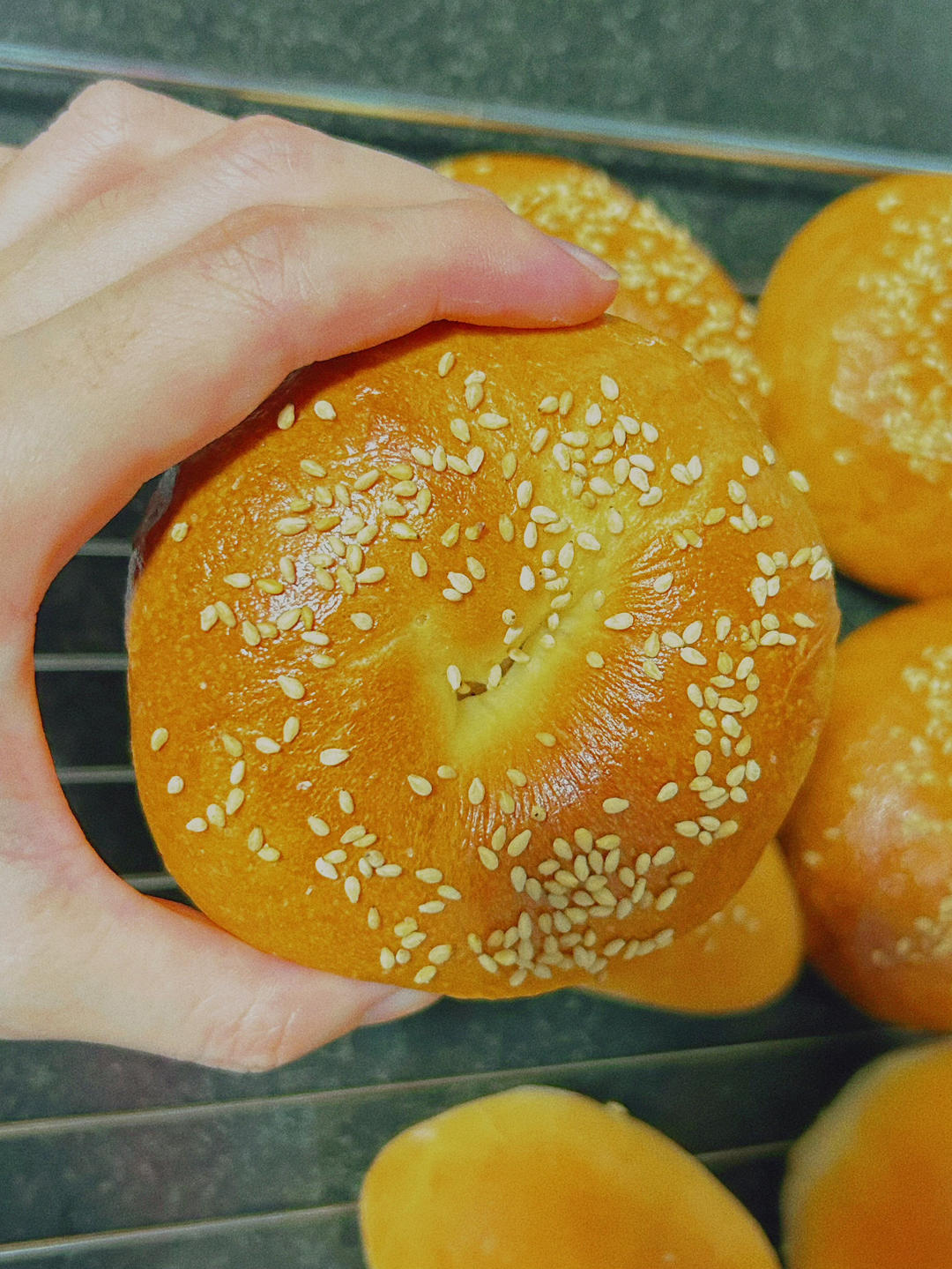 『番茄肉松贝果』