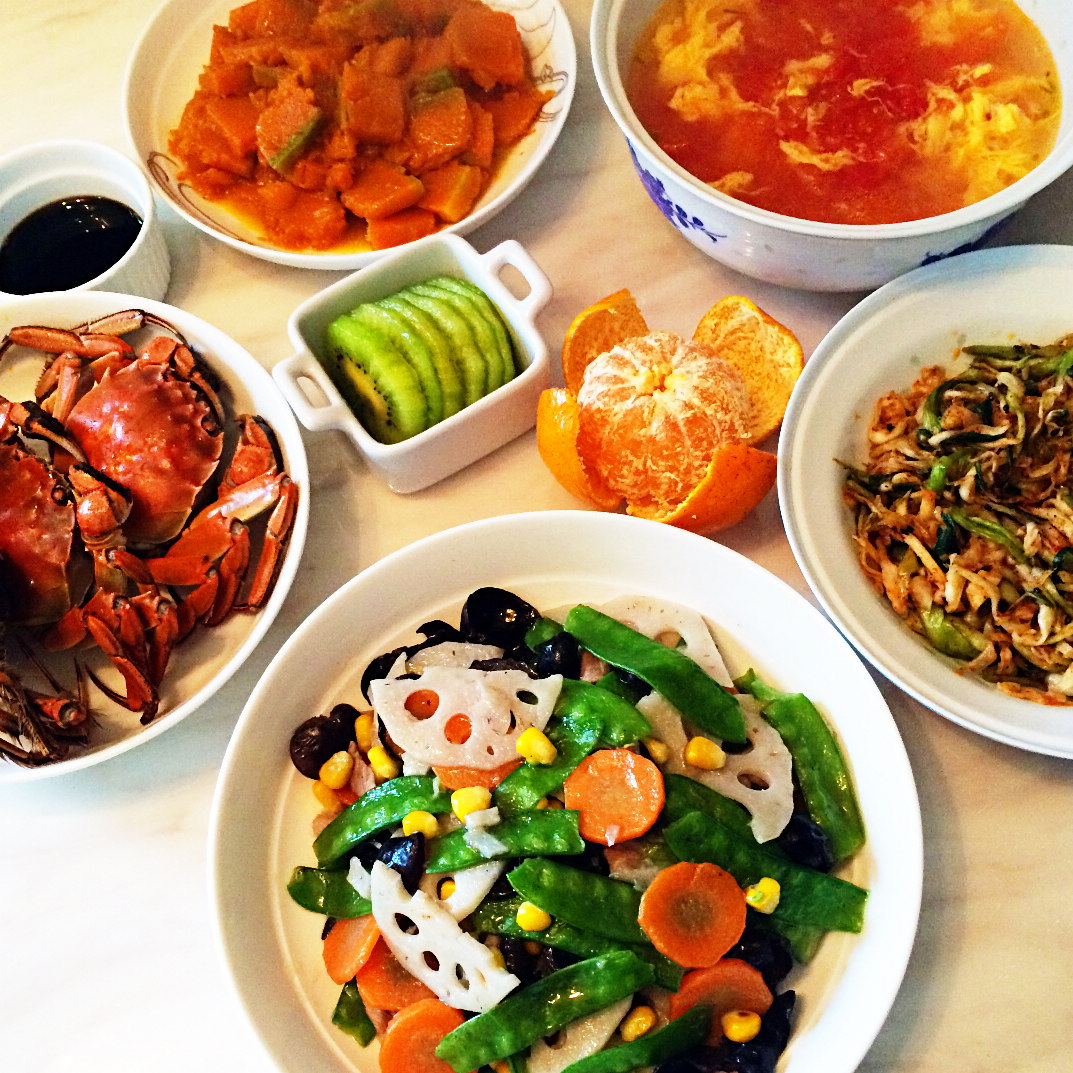 欣妈妈的厨艺成长记录做的午餐2015年11月23日