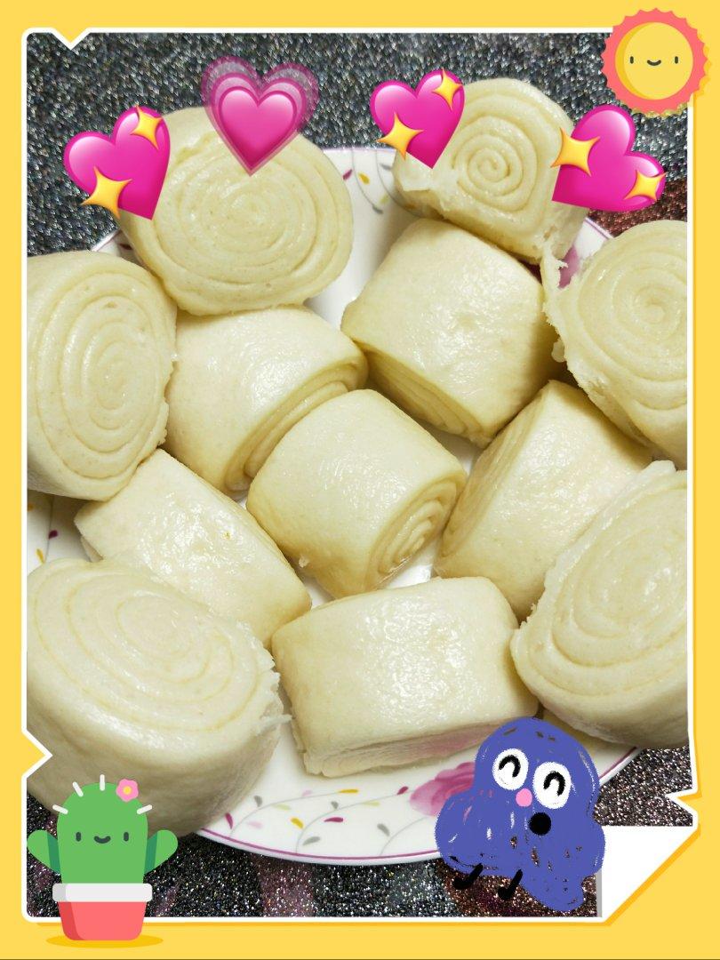细腻光滑一次发酵牛奶馒头