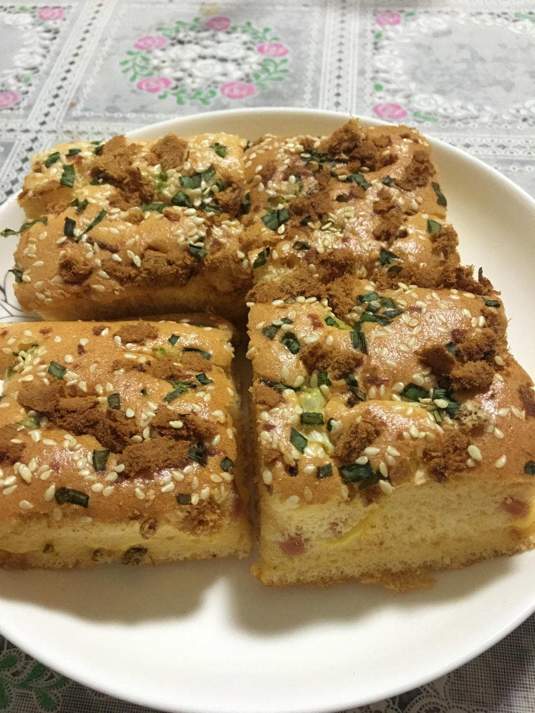 芝士夹心肉松蛋糕🍰