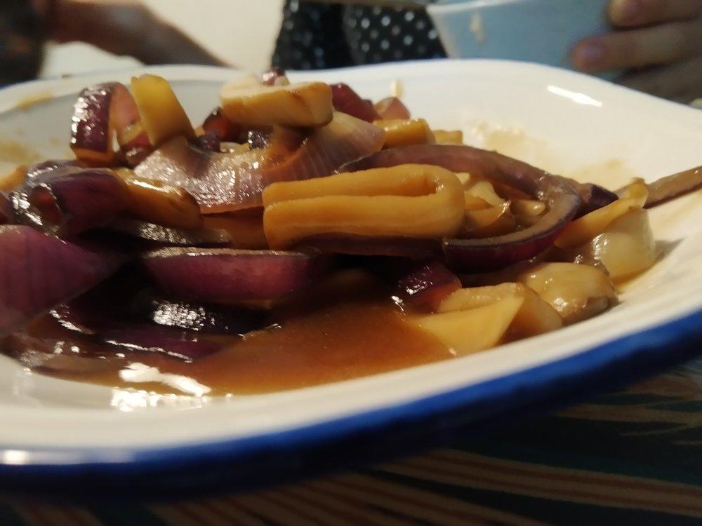 洋葱遇到杏鲍菇