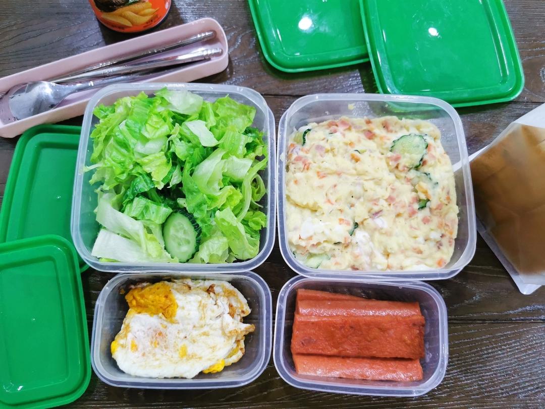 日式土豆泥沙拉（简单易学、健身代餐）