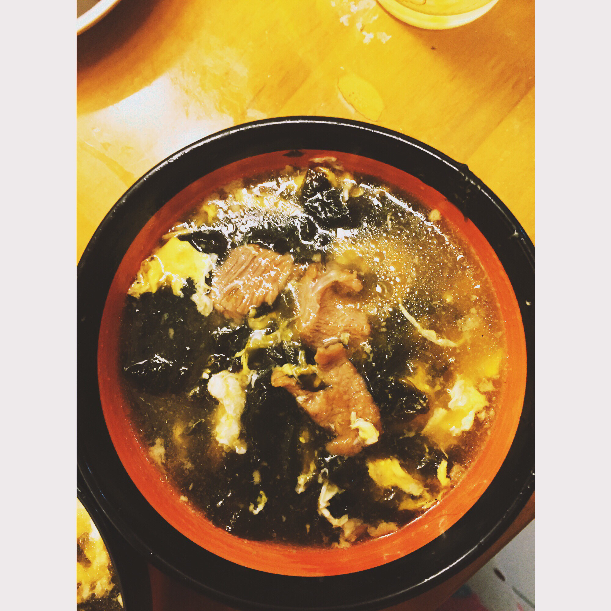 紫菜牛肉鸡蛋汤
