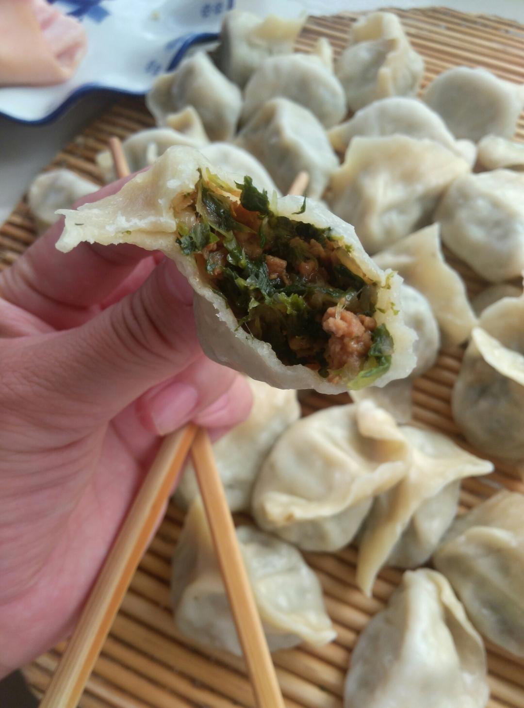 小白菜蒸饺