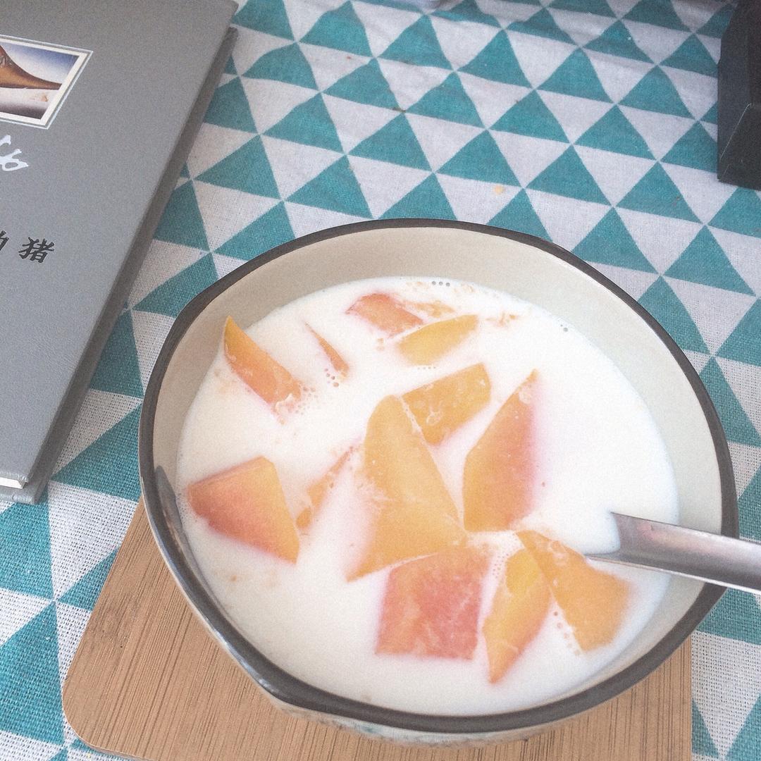 木瓜炖牛奶