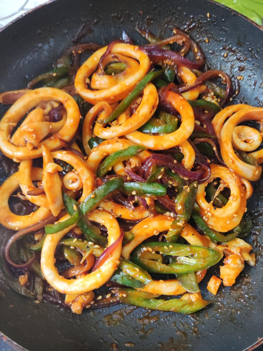 韩式辣酱炒鱿鱼🦑