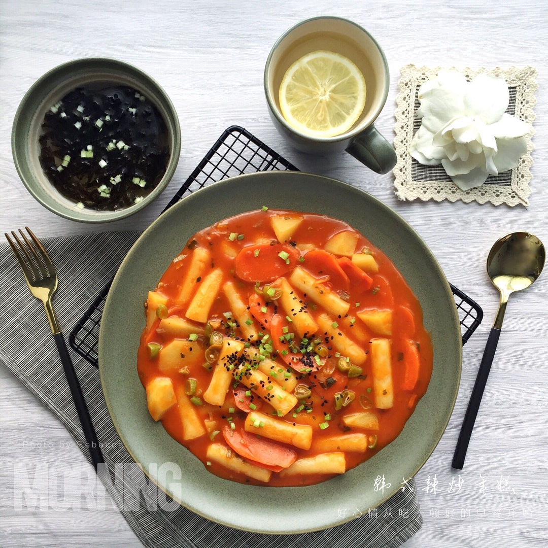 韩式辣炒年糕（or网红芝士套路之芝心年糕）