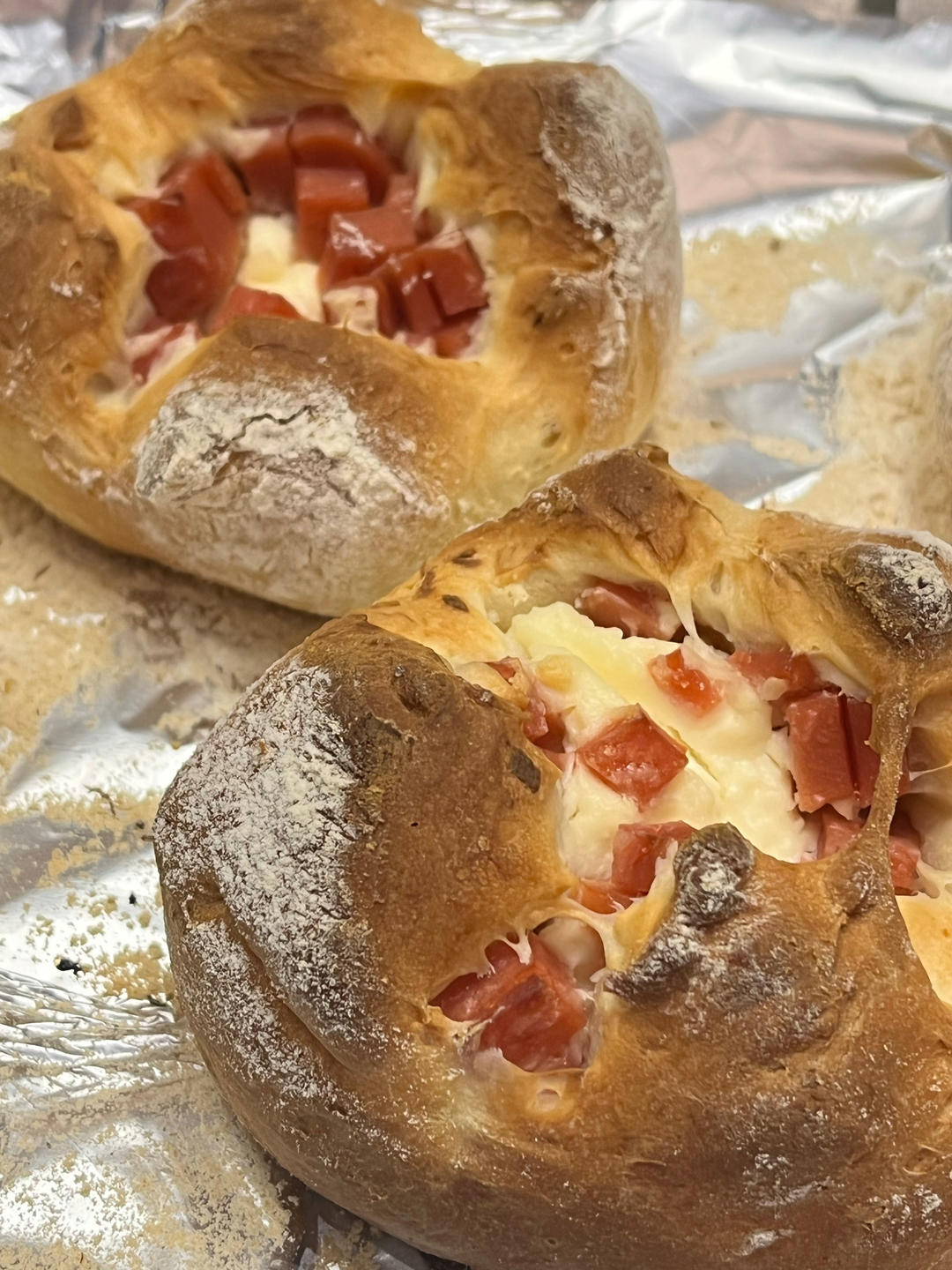 全麦芝士熔岩面包