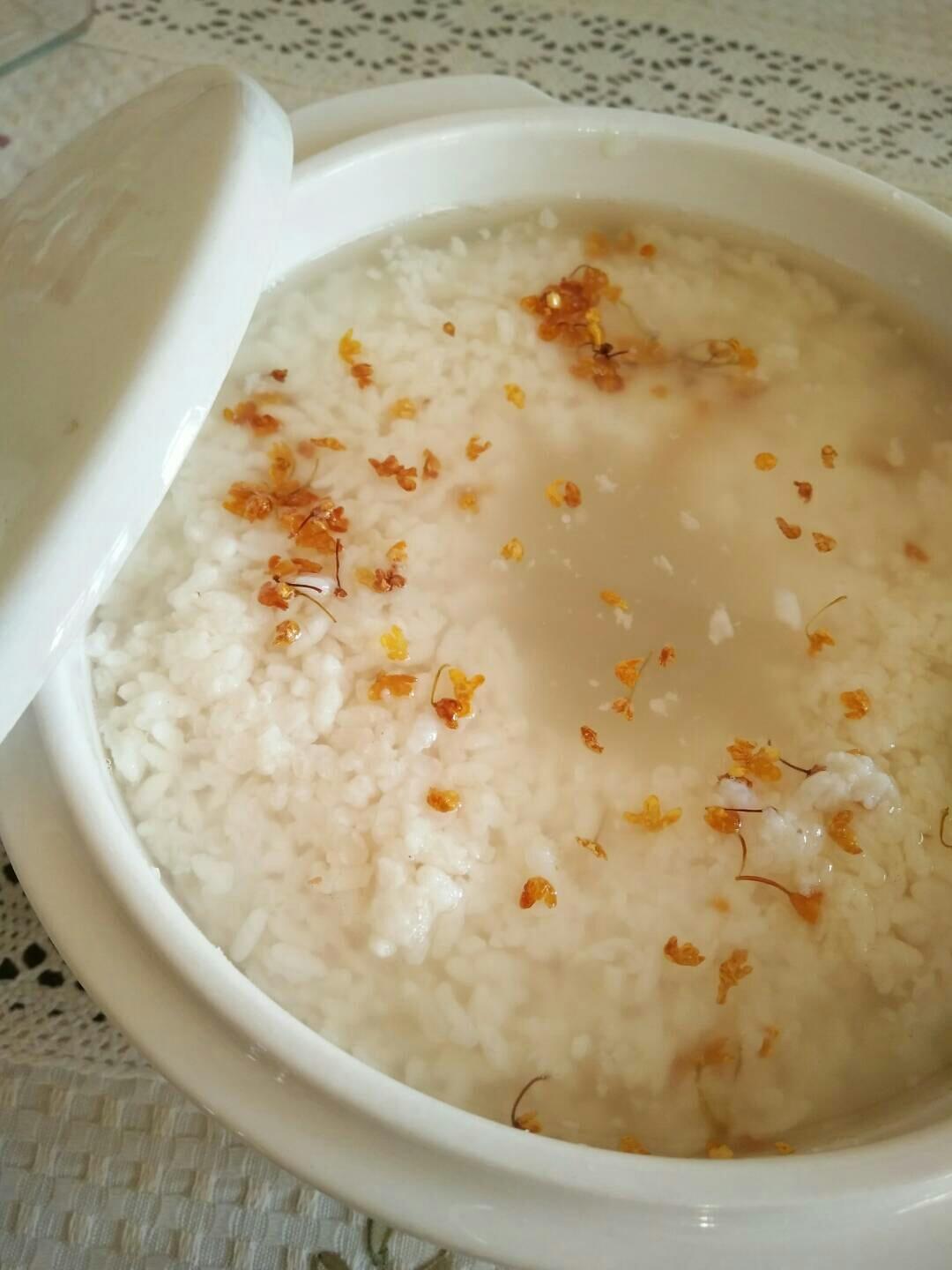 自制桂花酒酿蒸糕的做法步骤图 怎么做好吃 米子彩 下厨房