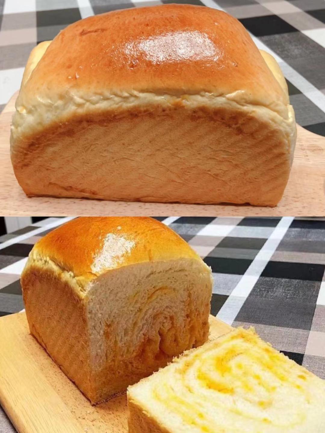 松软美味的【咸蛋黄奶酥吐司】的做法