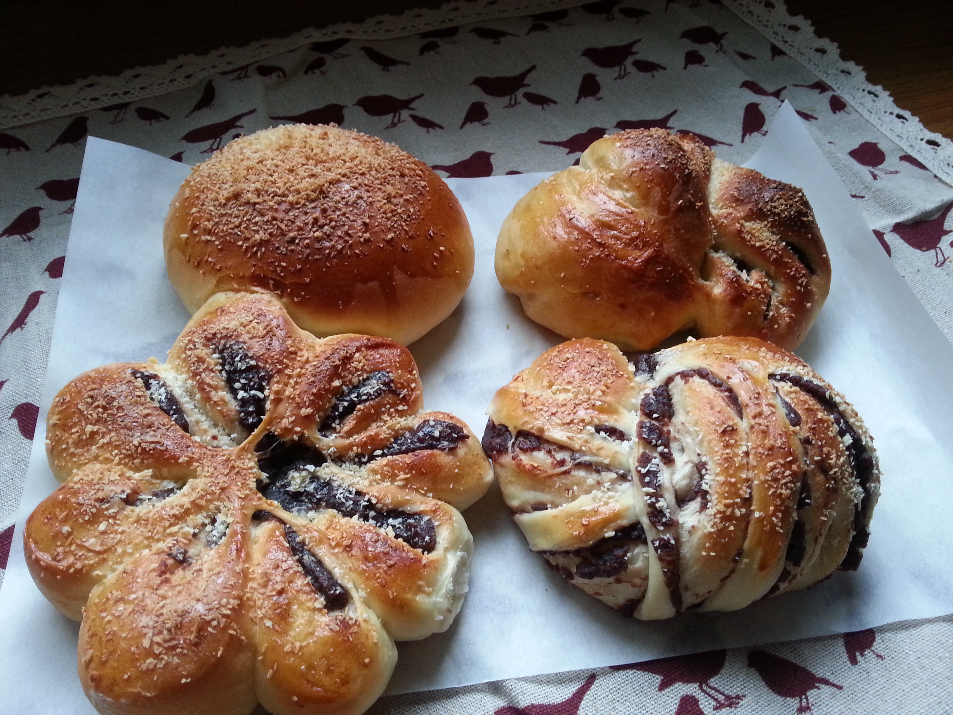 紫薯四叶草面包（汤种法）