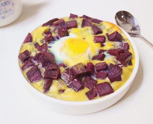 紫薯烤蛋（减肥增肌餐）的做法