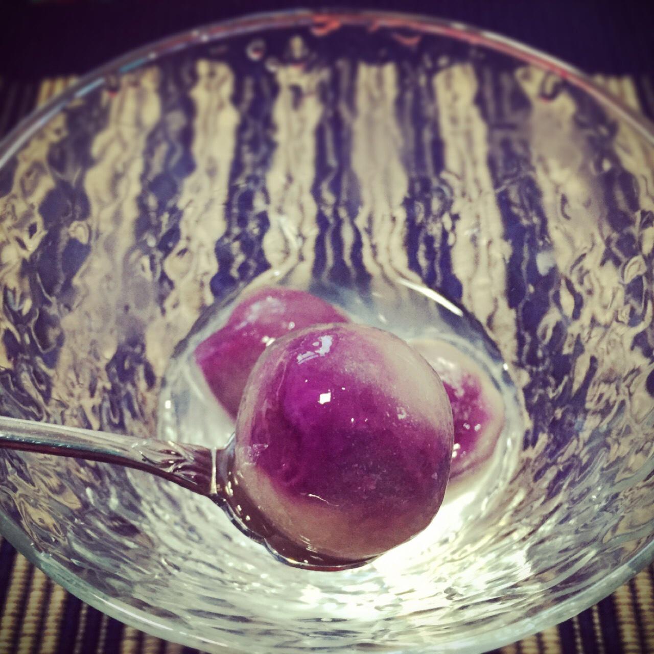 Q弹貌美的水晶紫薯汤圆的做法