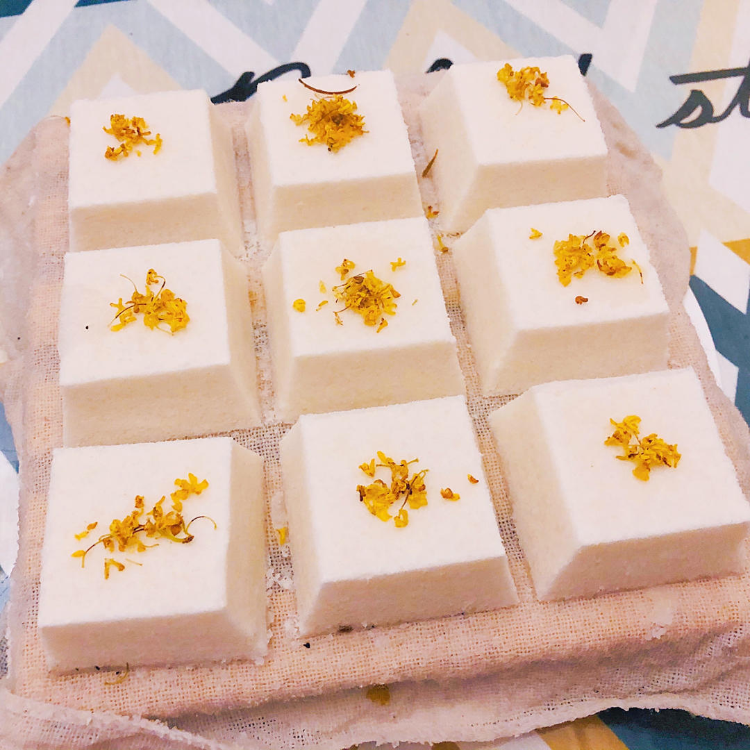 中式传统小方糕 松糕 米糕 蒸糕