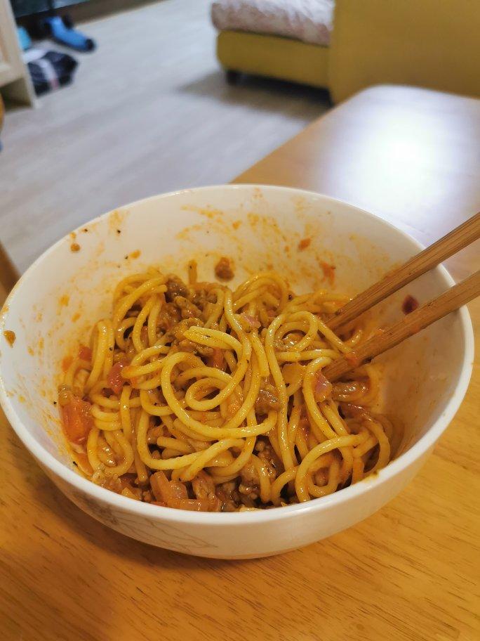 番茄肉酱意大利面