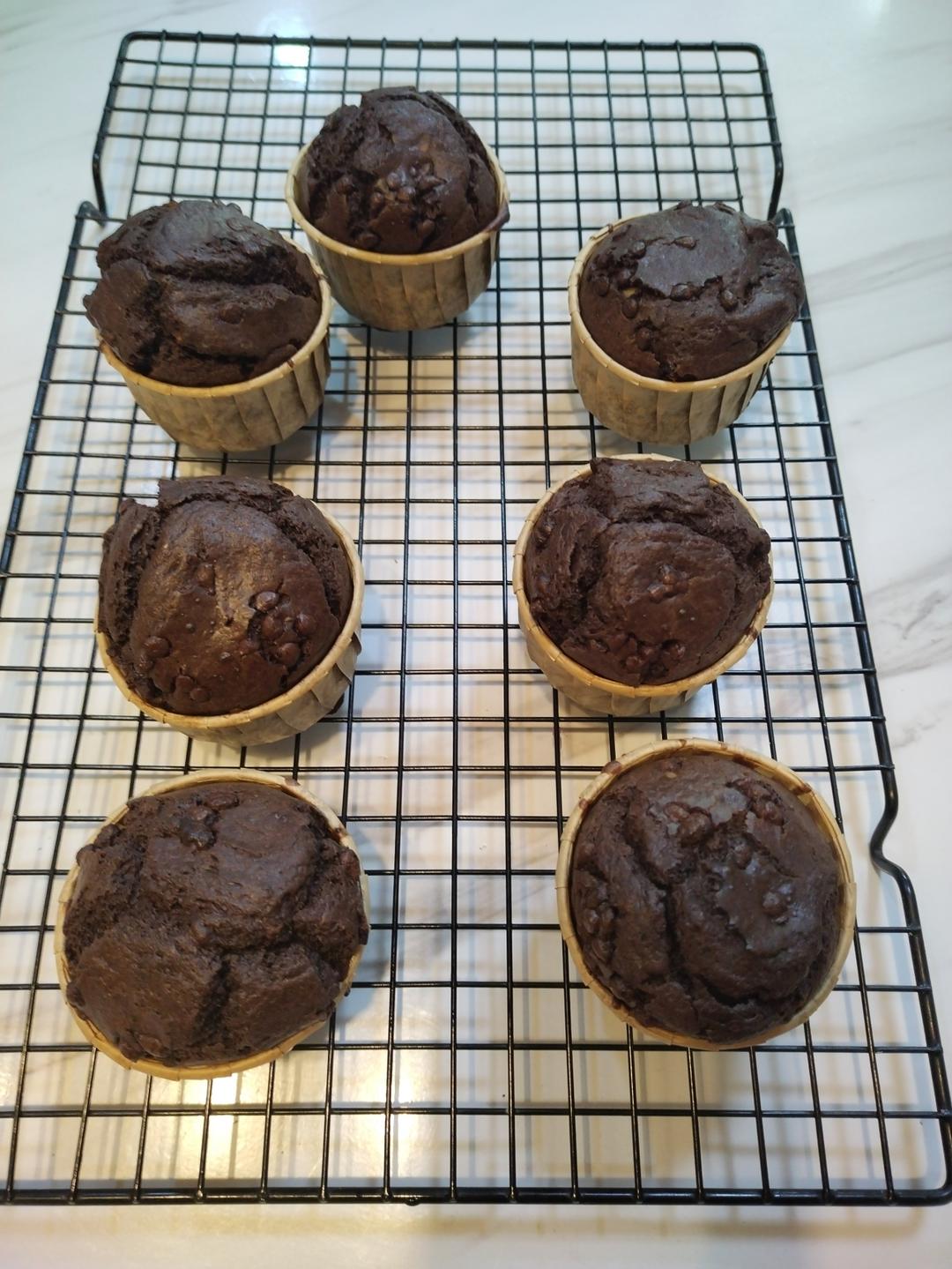 超好吃的巧克力可可麦芬（参考小红书姗胖版）