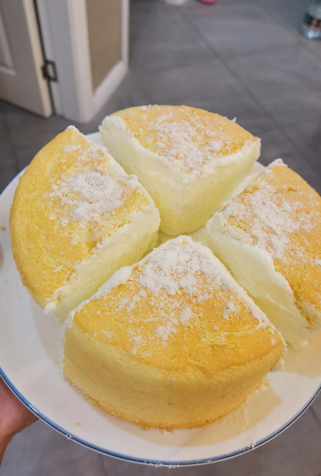 🔥口感细腻丰富，制作简单—日式冰乳酪戚风蛋糕
